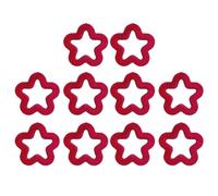 DEKKRYNFV 10Pcs Acrylic Beading Loose Hollow Five-Pointed Star Bead Beads Jewelry Accessories Flocking Star Bead