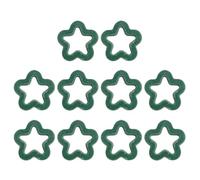 DEKKRYNFV 10Pcs Acrylic Beading Loose Hollow Five-Pointed Star Bead Beads Jewelry Accessories Flocking Star Bead