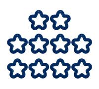 DEKKRYNFV 10Pcs Acrylic Beading Loose Hollow Five-Pointed Star Bead Beads Jewelry Accessories Flocking Star Bead