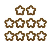 DEKKRYNFV 10Pcs Acrylic Beading Loose Hollow Five-Pointed Star Bead Beads Jewelry Accessories Flocking Star Bead