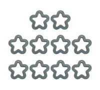 DEKKRYNFV 10Pcs Acrylic Beading Loose Hollow Five-Pointed Star Bead Beads Jewelry Accessories Flocking Star Bead