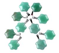 DEKKRYNFV 10Pcs Unique Flower Shaped Natural Stone Pendants Multiple Color Flower Pendants Delicate Jewelry Making Supplies Jewelry Makers