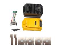 DEKKRYNFV 18650 Battery Housing Case For CB200 DCB183 18V5S2P 18V 20V Battery 10Cell Repair Case Durability Construction Replacement
