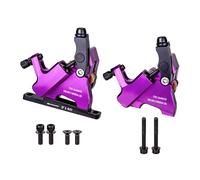 DEKKRYNFV 1Pair Flat Mount Hydraulic Road Bike Brake Mechanical Wire Pull Bicycles Caliper Wires Pull Oil Disc Clamp Bike Disc Hydraulic Calipers