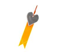 DEKKRYNFV 2. Love Heart Ribbon Reflective Bike Strips Multifunction Night Cycling Pendant Easy Install Bike Equipment Waterproof Road Pendant