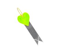 DEKKRYNFV 2. Love Heart Ribbon Reflective Bike Strips Multifunction Night Cycling Pendant Easy Install Bike Equipment Waterproof Road Pendant