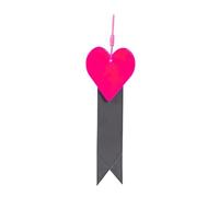 DEKKRYNFV 2. Love Heart Ribbon Reflective Bike Strips Multifunction Night Cycling Pendant Easy Install Bike Equipment Waterproof Road Pendant
