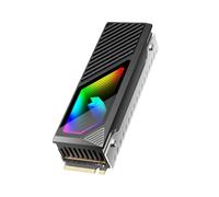 DEKKRYNFV 2280 Solid Disk Heatsink Aluminum Heat Dissipation With ARGB Fan And Metal Thermal Pad For Hard Disk Heat Sink Computer Hardware Cooling