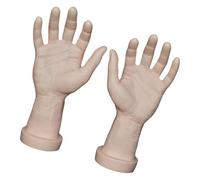 DEKKRYNFV 2Pcs Mannequin Hands for Nails Art Practice and Design Projects Sturdy PVC Materials Mannequin Hands for Rings Display Mannequin Hands