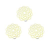 DEKKRYNFV 3Pcs Iron Wire Flower Lid Arranger Floral Frog Lid Holder Stainless Steel Gridded Arranger For Vases Arrangement Frogs Metal