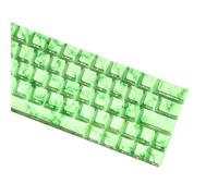 DEKKRYNFV 64/74Key Keycaps Customs Jades Theme Keycap Set Side Print Backlit For 61/64/68 Mechanical Keyboards Translucents Backlit