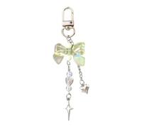 DEKKRYNFV Car Keychain For Women Girl Lovely Bag Charms Metal Heart Bowknot Accessories For Backpacks Wallets Cute Star Heart Bows Keychain