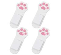 DEKKRYNFV Cartoon Cats Paws Toilet Lid Lifter Pack Of 4 Adhesive Mounted Handle For Sanitary Use Home Office Travel Toilet Seat Handle Lifter Set Nonslip