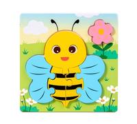 DEKKRYNFV Childrens Wooden Cognitive Matching Game For Prekindergarten Learning Animal Food Recognition Skill Development Educational Animal Pairing Game