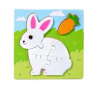 DEKKRYNFV Childrens Wooden Cognitive Matching Game For Prekindergarten Learning Animal Food Recognition Skill Development Educational Animal Pairing Game