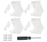 DEKKRYNFV Clear Sliding Mirrored Door Latches Replacement ABS Wear Resistance Door Latches For Motorhomes & Campers Closet Doors Mirrored