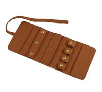 DEKKRYNFV Compact Jewelry Roll Portable Foldable Storage Case for Earrings/Necklaces/Rings/Bracelets/Brooches Portable Travel Bag Storage Box