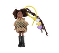 DEKKRYNFV Cuteness Knitted Dolls Keychain Charm Soft Handmade Fabric Keyrings Texture Bag Pendant for Woman and Girl Colorful Fashion Accessory