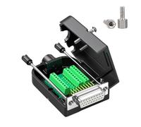 DEKKRYNFV D Sub 26 Pin Solder Less Terminal Block Adapter DB26 Metal Contacts Industrial Module