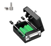 DEKKRYNFV D Sub 26 Pin Solder Less Terminal Block Adapter DB26 Metal Contacts Industrial Module