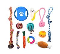 DEKKRYNFV Dogs Tossing Toy Fetching Tug For Aggressive Chewers Outdoor Training Toy Cotton Rope Tug-of-war Game
