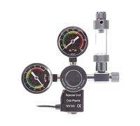 DEKKRYNFV Double Gauge CO2 Measurement Device Regulator with Double Screens and Aluminum Alloy Housing for Aquariums Industrial Use Aquariums Equipment