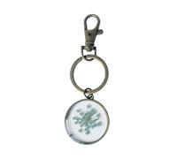 DEKKRYNFV Dried Flower Keychain Delicate Bag Accessory Dry Flower Keyrings Stylish Flower Bag Pendant Fashion Lover Dry Flower Keychain