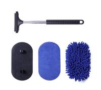 DEKKRYNFV Expandable Car Window Cleaner Tool Windshield Cleaning Set With Microfiber Pads Easy To Use For Auto Glass Maintenance Auto Glass Cleaner