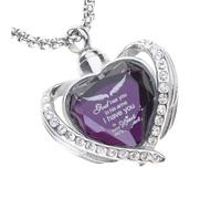 DEKKRYNFV Fashionable Stainless Steel Necklace Heart Pendant Necklace for Storing Pet Ashes Suitable for Pet Owners Present Stylish Ashes Pendant Necklace