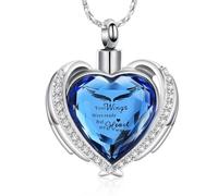 DEKKRYNFV Fashionable Stainless Steel Necklace Heart Pendant Necklace for Storing Pet Ashes Suitable for Pet Owners Present Stylish Ashes Pendant Necklace