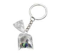DEKKRYNFV Fish Keychain Resin Water Bag Pendant Creative Marine Life Keychain Pendant Practical Keyrings Charm for Women Girl