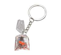 DEKKRYNFV Fish Keychain Resin Water Bag Pendant Creative Marine Life Keychain Pendant Practical Keyrings Charm for Women Girl