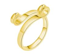 DEKKRYNFV Golden Open Mouthed Male Single Alloy Rings Cloud Patterned Rings for Adults Knitting Enthusiasts Trend Rings