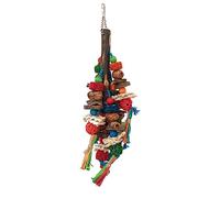 DEKKRYNFV Hanging Bird Chewing Toy Small Parrot Hanging Parrot Cage Toy Natural Grass Pet Resistances Molar Supplies