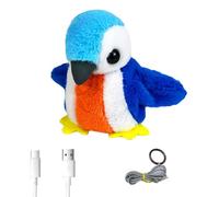 DEKKRYNFV Interactive Plush Cats Toy Flapping Wing Bird Toy With Touch Activated And Rechargeable Battery For Home Entertainment
