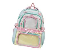 DEKKRYNFV Itabag Backpack with Insert Pin Display Backpack Collector Bag for Anime Cosplay Transparents Daypack Travel Bags Clear Shoulder Bag