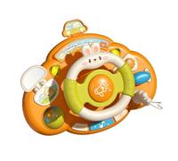 DEKKRYNFV Light-Up Preschool Toy Featuring Rules Learning Sound Effects & Safe ABS Construction Interactive Car Dashboards Toy