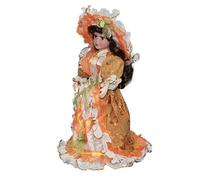 DEKKRYNFV Lovely Triangel Porcelain Dolls Ornament For Couples Friend Or Home Enthusiasts Italian Love Tokens Dolls Miniature Porcelain Doll