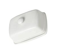 DEKKRYNFV Modern Rectangular Shape Ceramic Butter Dish with Smooth Finishs Multipurpose Serving Tray Suitable for Kitchen Fridge Multipurpose Butter Dish