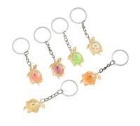 DEKKRYNFV Multipurpose Colorful Glowing Turtles Key Holder Find Keys Easily in Dark Portable and Hard Wearing Elegant Designs Creative Turtles Charm