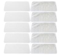 DEKKRYNFV Pack of 10 Recyclable Microfibre Fog Wipe Mattresses Multiple Face Cleansing Rapiddry Microfiber Mop Pads