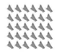 DEKKRYNFV Pack of 30 Harp Pendants Necklace Pendant Antique Silver Musical Craft Accessories for Unique Jewelry and Craft Projects Jewelry Making Part