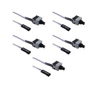 DEKKRYNFV PC Power Switcher Cables 50cm 2Pin Motherboards Reset Button Cord for Pin on Motherboards PC Power Button Cable