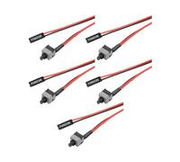 DEKKRYNFV PC Power Switcher Cables 50cm 2Pin Motherboards Reset Button Cord for Pin on Motherboards PC Power Button Cable