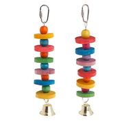 DEKKRYNFV Pet Bird Tooth Chew Natural Wooden Blocks Ideal For Cockatiel Conure Cockatoo Teeth Grinding For Cage Birds