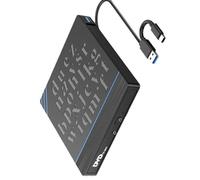 DEKKRYNFV Portable External Disc Drive USB3.0 Type C Writer Burners Reader For Highly Speed Data Transfer Cds/dvds Burners
