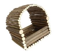 DEKKRYNFV Rabbits Hamster Houses Teeth Grinding Natural Wood Branch Weaving Huts For Small Animals Safe Enclosed Habitat