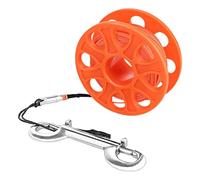 DEKKRYNFV Scubas Diving Spool Finger Reel With Double Ended Clip Cave Finger Spool Wreck Guide Line Reel For Snorkeling Diving Freediving Dives