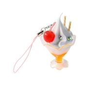 DEKKRYNFV Simulation Ice Cream Phone Charm Straps Car Keys Hanging Pendants Simple Bag Decoration Lanyard Purse Accessories Bag Pendant Charm Decoration