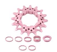 DEKKRYNFV Single Speed Cassettes With Spacer And Locking Rings 16T 18T Single Speed Cogs Conversion Kits For Multiple Speed Bikes